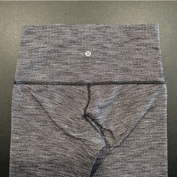 Lululemon Wunder Under Heathered Gray Full Length Leggings, Size 6 Tall - Picture 4 of 6